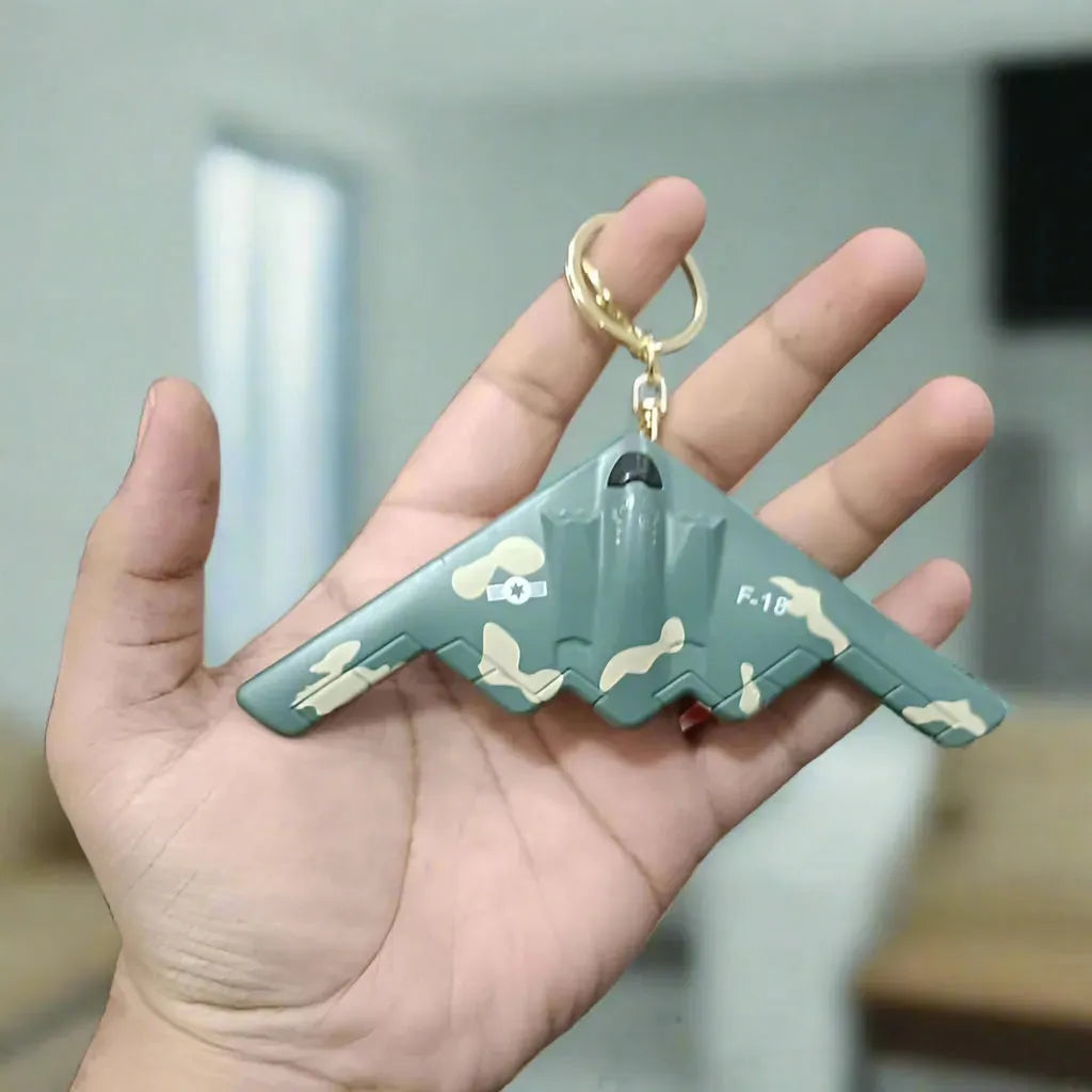 Pocket Military Plane Push & Go Keychain - Bear Hugs