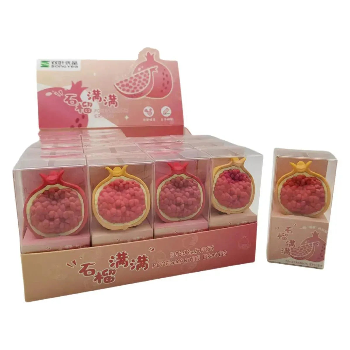 Pomegranate Pop 3D Eraser - Bear Hugs