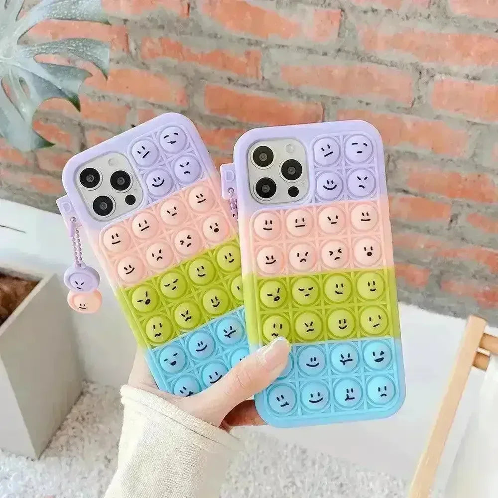 Pop It Bubble Rainbow Phone Case (For iPhone)