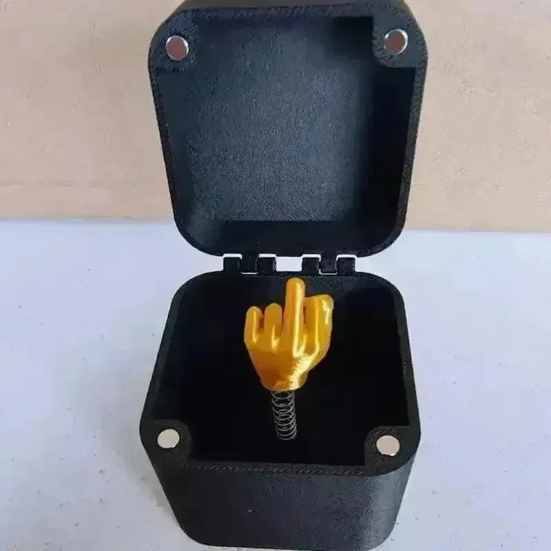 Pop Up Middle Finger Prank Ring Box - Bear Hugs