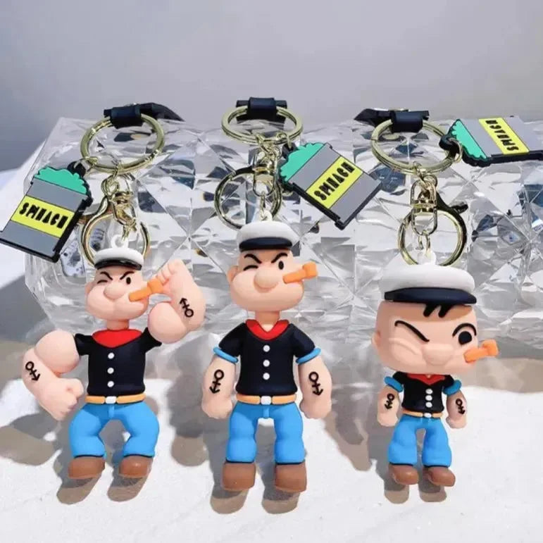 Popeye Spinach Strong 3D Keychain - Bear Hugs