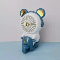 Portable Mini Scooter Fan with Light - Bear Hugs