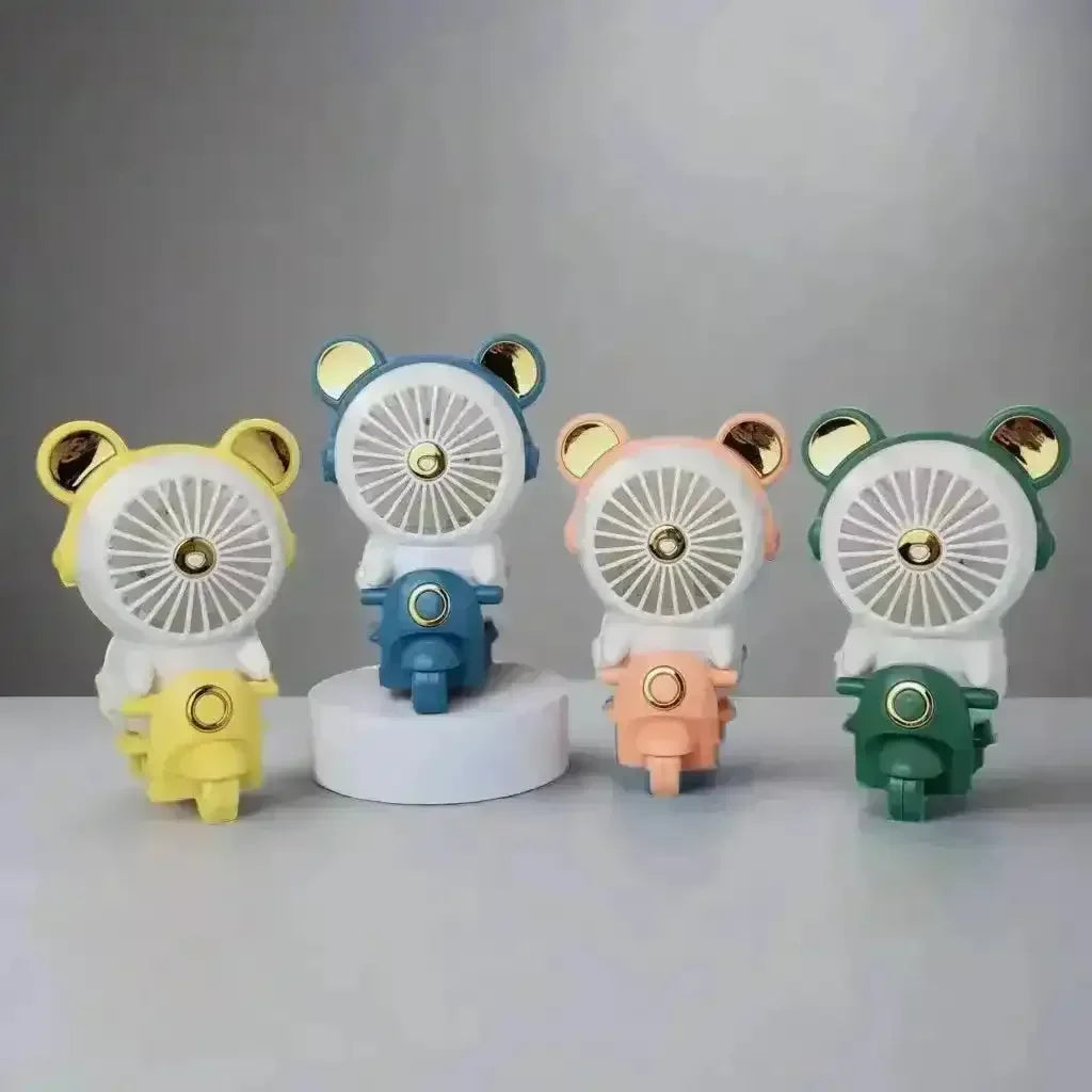 Portable Mini Scooter Fan with Light - Bear Hugs