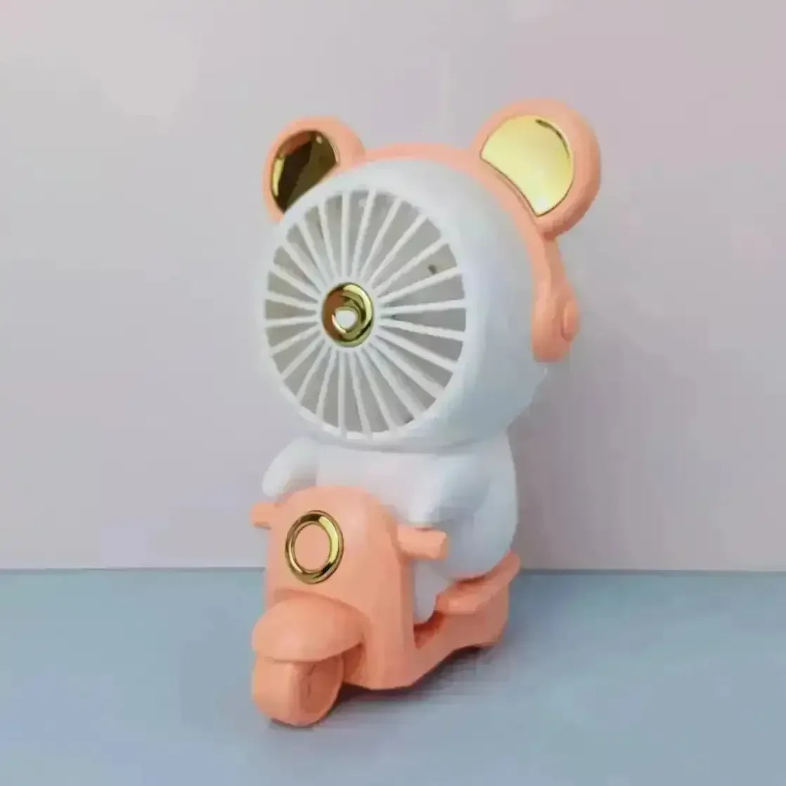 Portable Mini Scooter Fan with Light - Bear Hugs