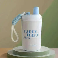 Portable Thermal Insulated Tumbler with String (400 ml) - Bear Hugs