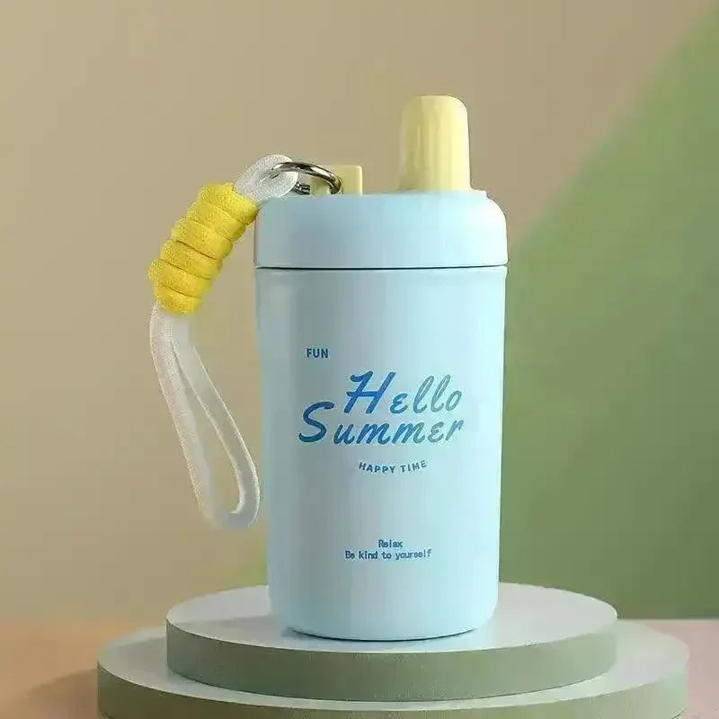 Portable Thermal Insulated Tumbler with String (400 ml) - Bear Hugs