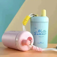 Portable Thermal Insulated Tumbler with String (400 ml) - Bear Hugs