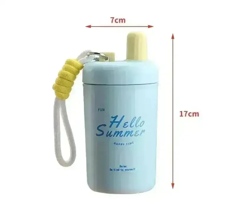 Portable Thermal Insulated Tumbler with String (400 ml) - Bear Hugs