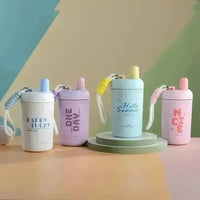 Portable Thermal Insulated Tumbler with String (400 ml) - Bear Hugs