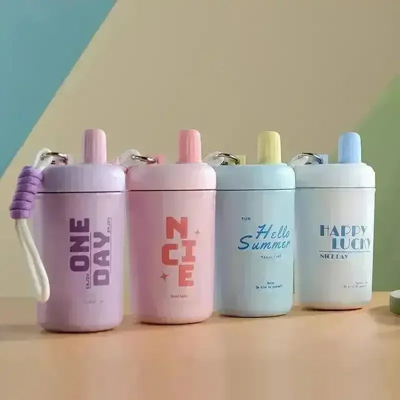 Portable Thermal Insulated Tumbler with String (400 ml) - Bear Hugs