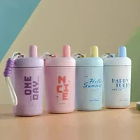 Portable Thermal Insulated Tumbler with String (400 ml) - Bear Hugs