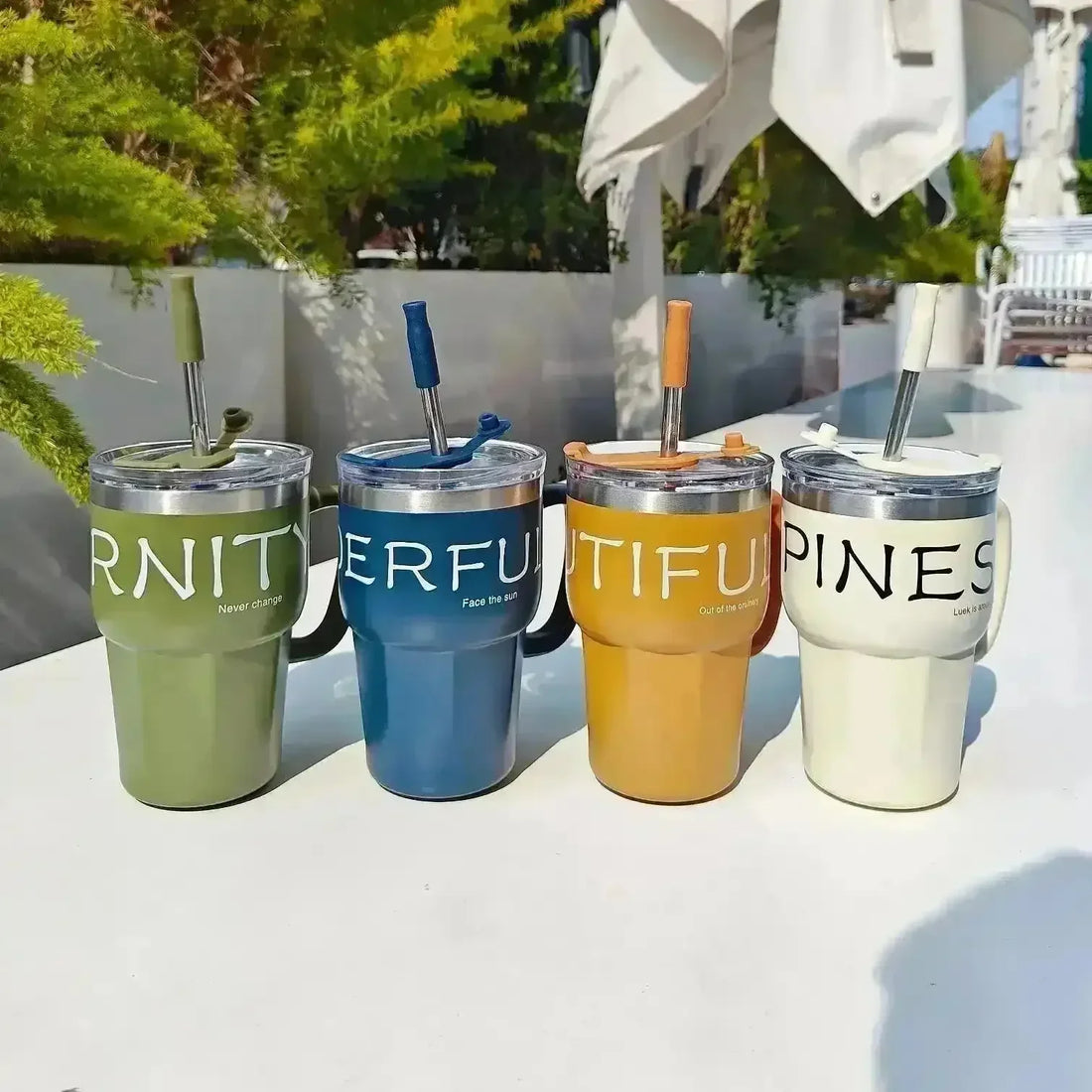 Positive Vibes Insulated Mugs (600 ml) - Bear Hugs