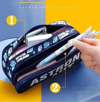 Premium Dual Deck Pencil Pouch - Bear Hugs