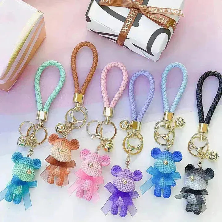 Premium French Bear Keychain - Bear Hugs