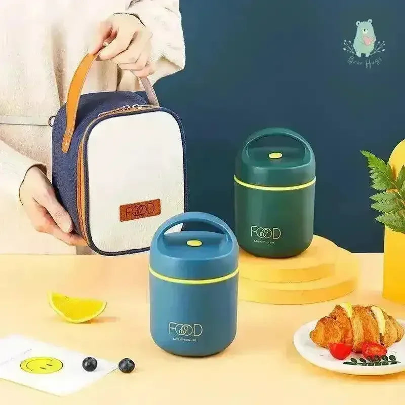 Premium Insulated Lunch Box with Bag - Bear Hugs