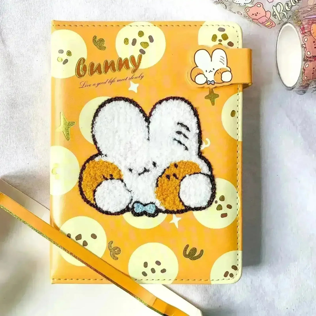 Premium Kawaii Bunny A5 Diary with Magnetic Clasp - Bear Hugs