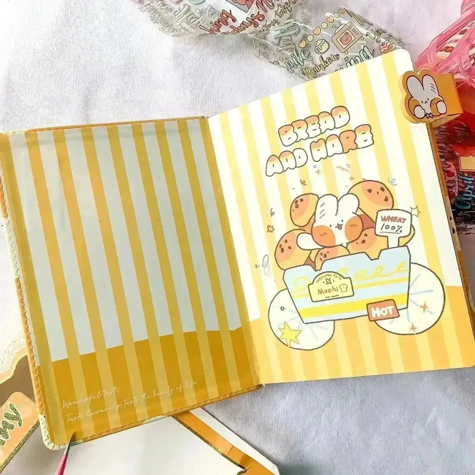 Premium Kawaii Bunny A5 Diary with Magnetic Clasp - Bear Hugs