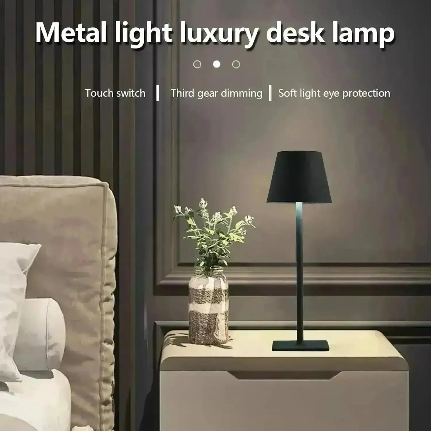 Premium LED Rechargeable Desk Lamp - Bear Hugs