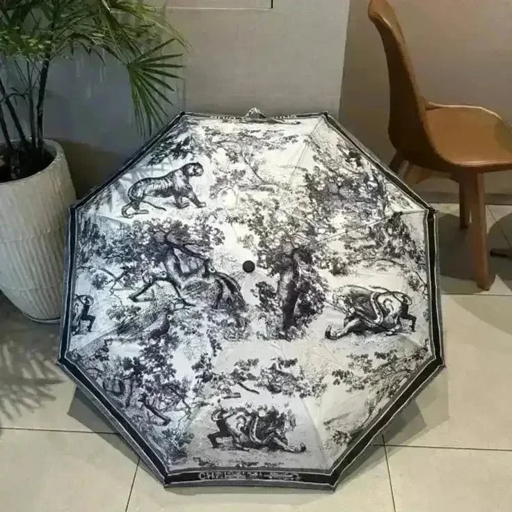 Premium Luxury Tiger Pattern Umbrella - Bear Hugs