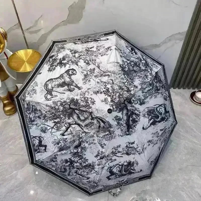Premium Luxury Tiger Pattern Umbrella - Bear Hugs