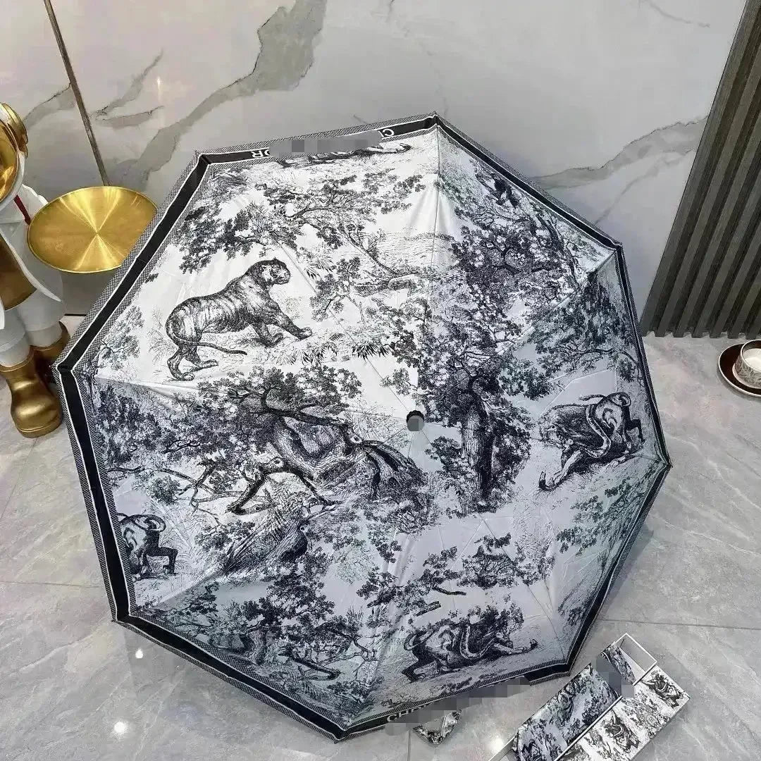 Premium Luxury Tiger Pattern Umbrella - Bear Hugs