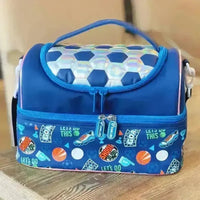 Premium Mid-Zip Double Decker Lunch Bag - Bear Hugs