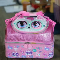 Premium Mid-Zip Double Decker Lunch Bag - Bear Hugs