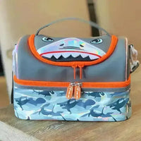 Premium Mid-Zip Double Decker Lunch Bag - Bear Hugs