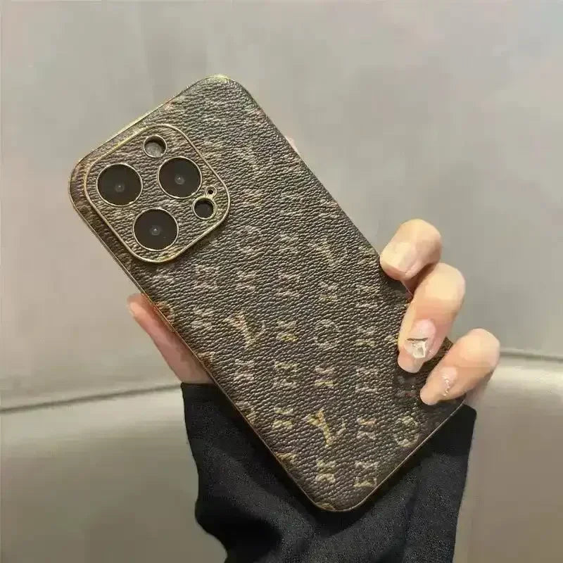 Premium Monogram Leatherette Phone Case (For iPhones) - Bear Hugs