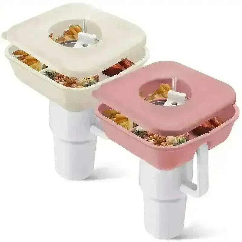 Premium Silicon Food Tray with Lid for Stanley Tumbler - Bear Hugs