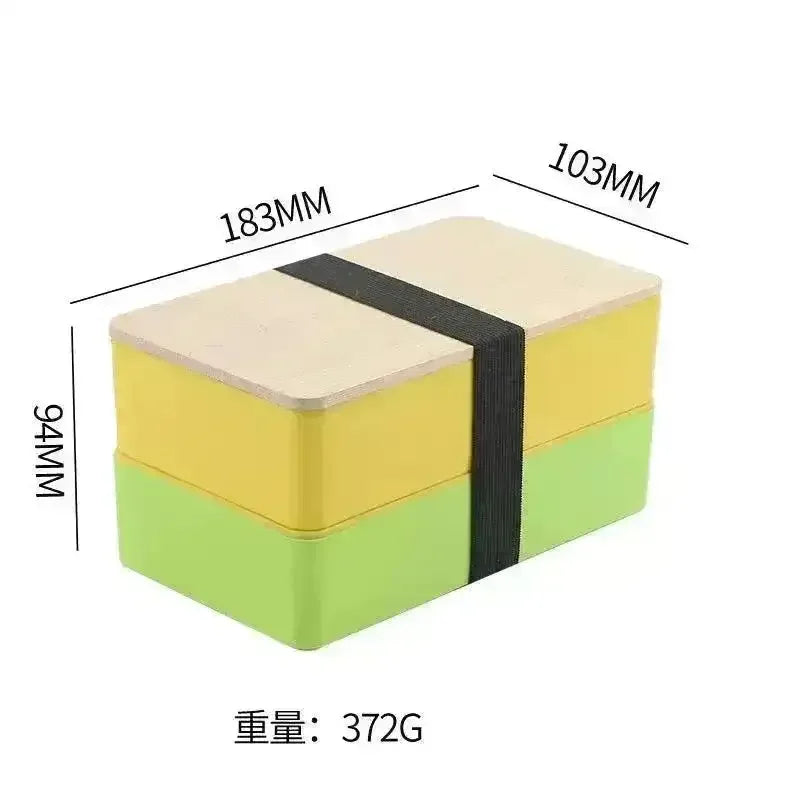 Premium Two-Tier Bento Box (1200 ml) - Bear Hugs