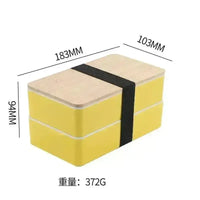 Premium Two-Tier Bento Box (1200 ml) - Bear Hugs