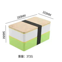 Premium Two-Tier Bento Box (1200 ml) - Bear Hugs