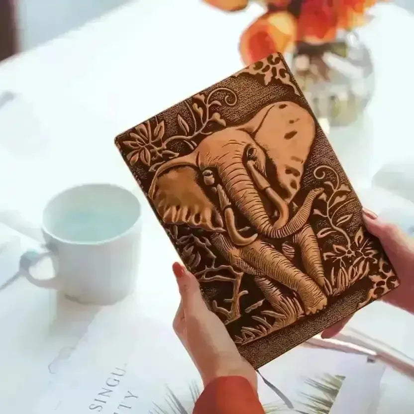 Premium Vintage Elephant A5 Journal - Bear Hugs