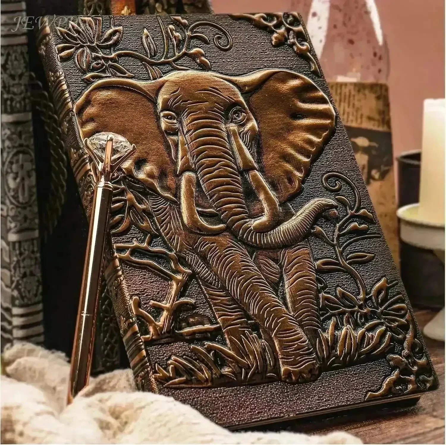 Premium Vintage Elephant A5 Journal - Bear Hugs