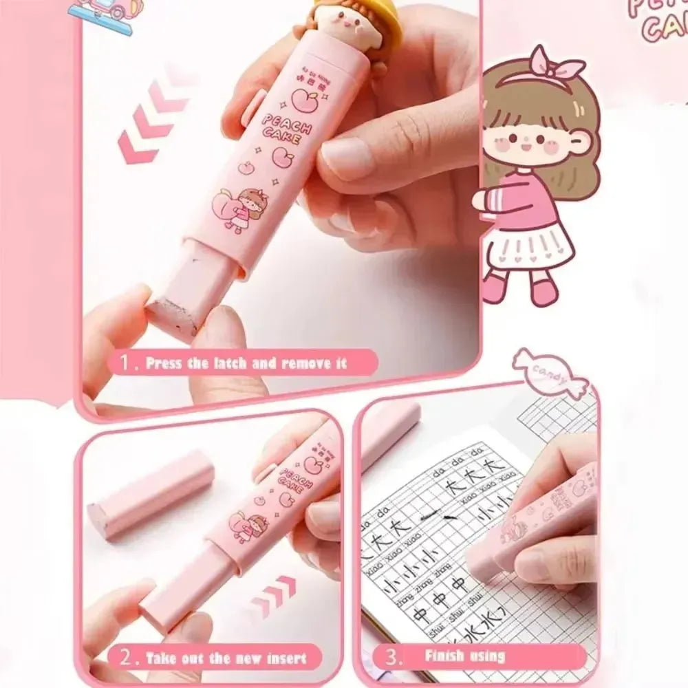 Press & Perfect Cartoon Eraser Pen - Bear Hugs