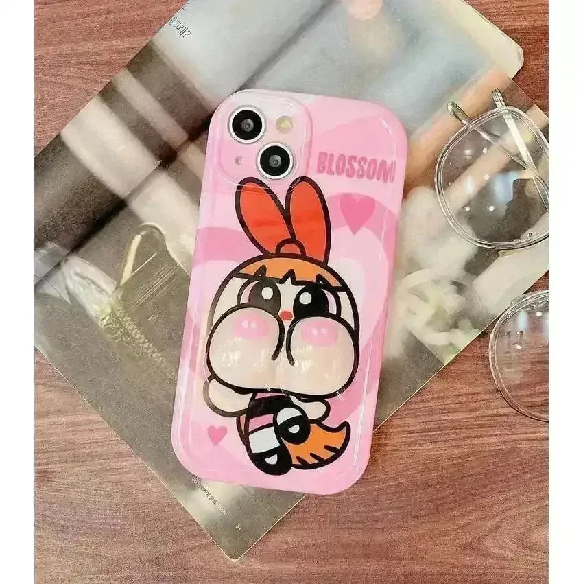 Puffy Powerpuff Girls Phone Case (For iPhones) - Bear Hugs