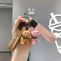 Punk French Bulldog 3D Keychain - Bear Hugs