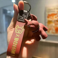 Punk French Bulldog 3D Keychain - Bear Hugs