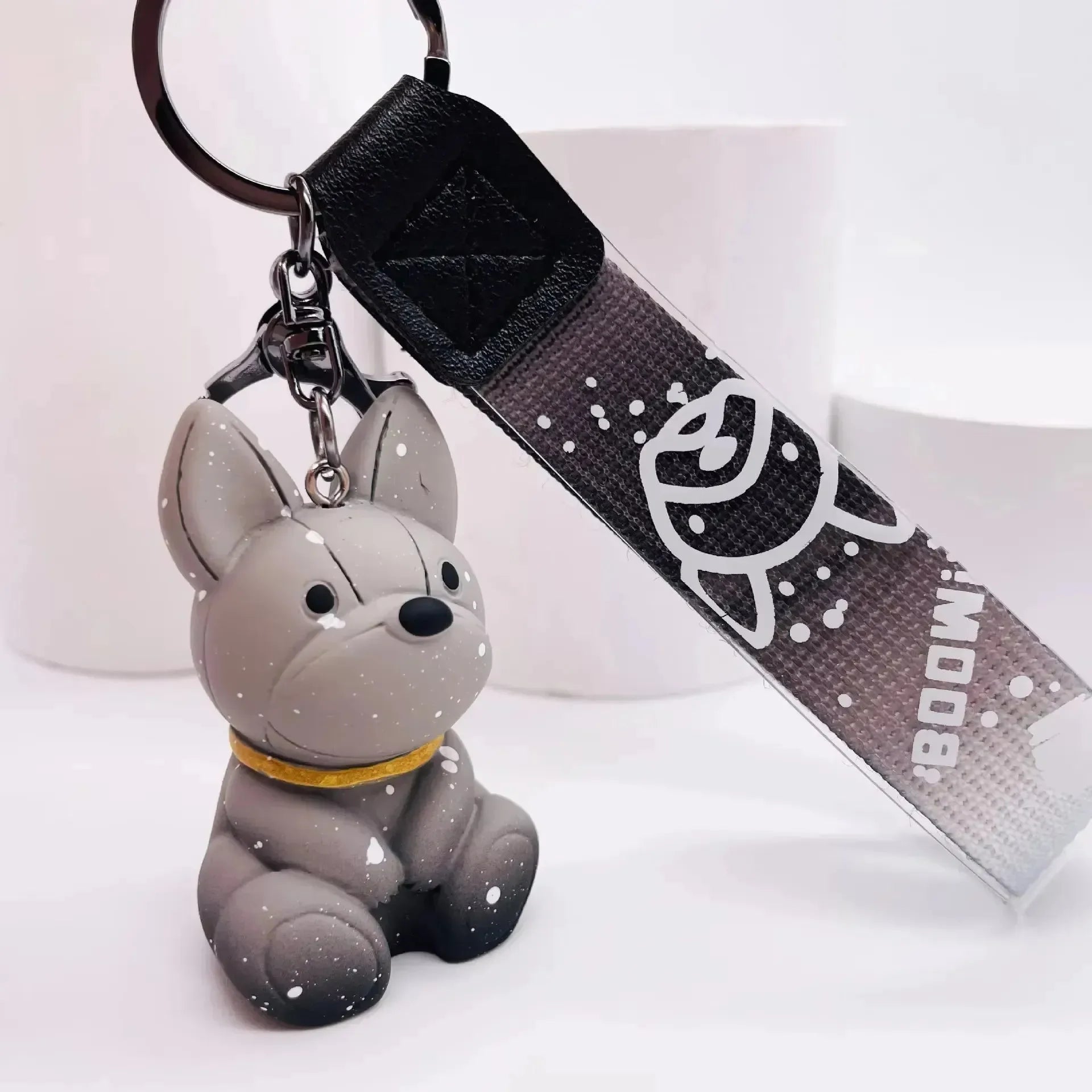 Punk French Bulldog Keychain - Bear Hugs