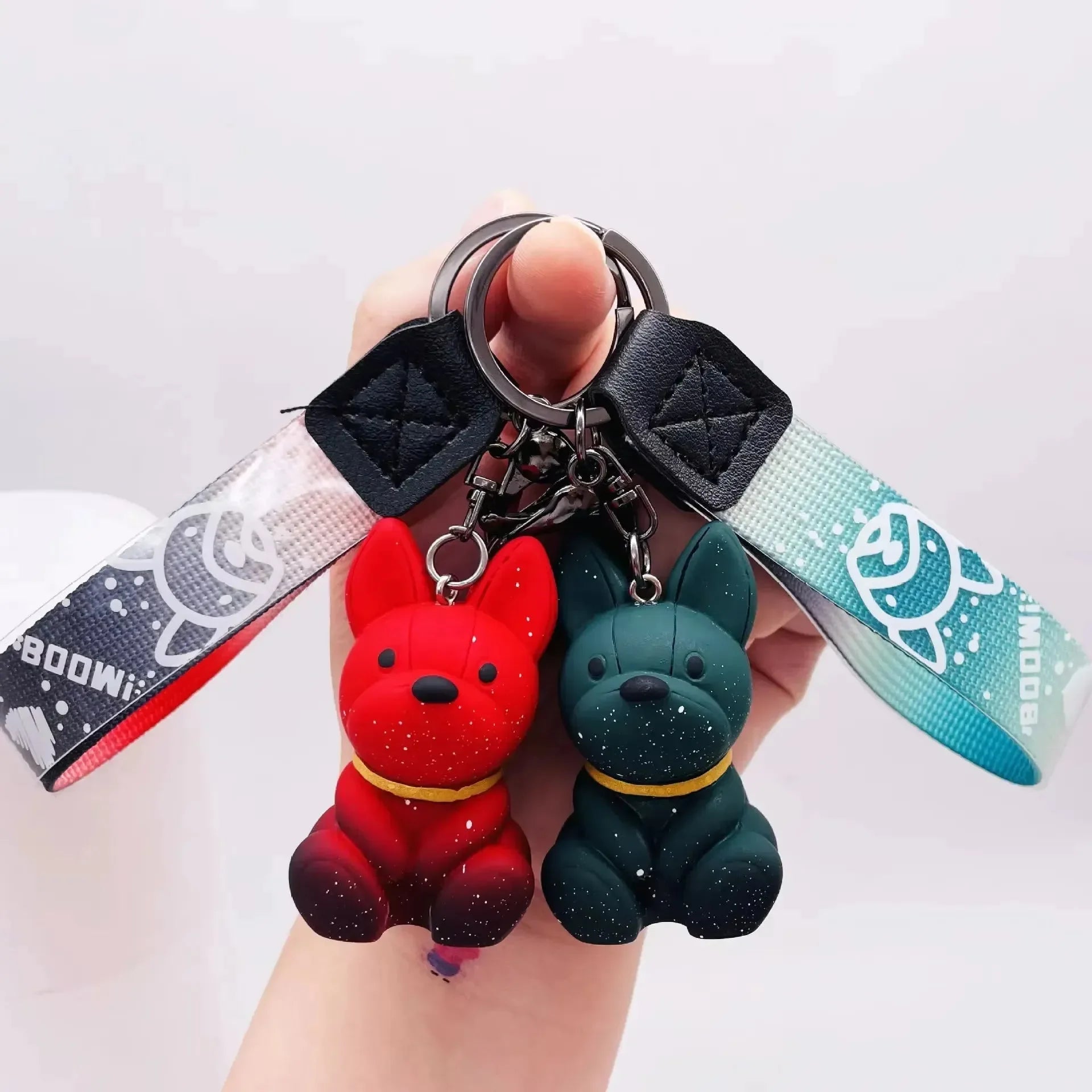 Punk French Bulldog Keychain - Bear Hugs