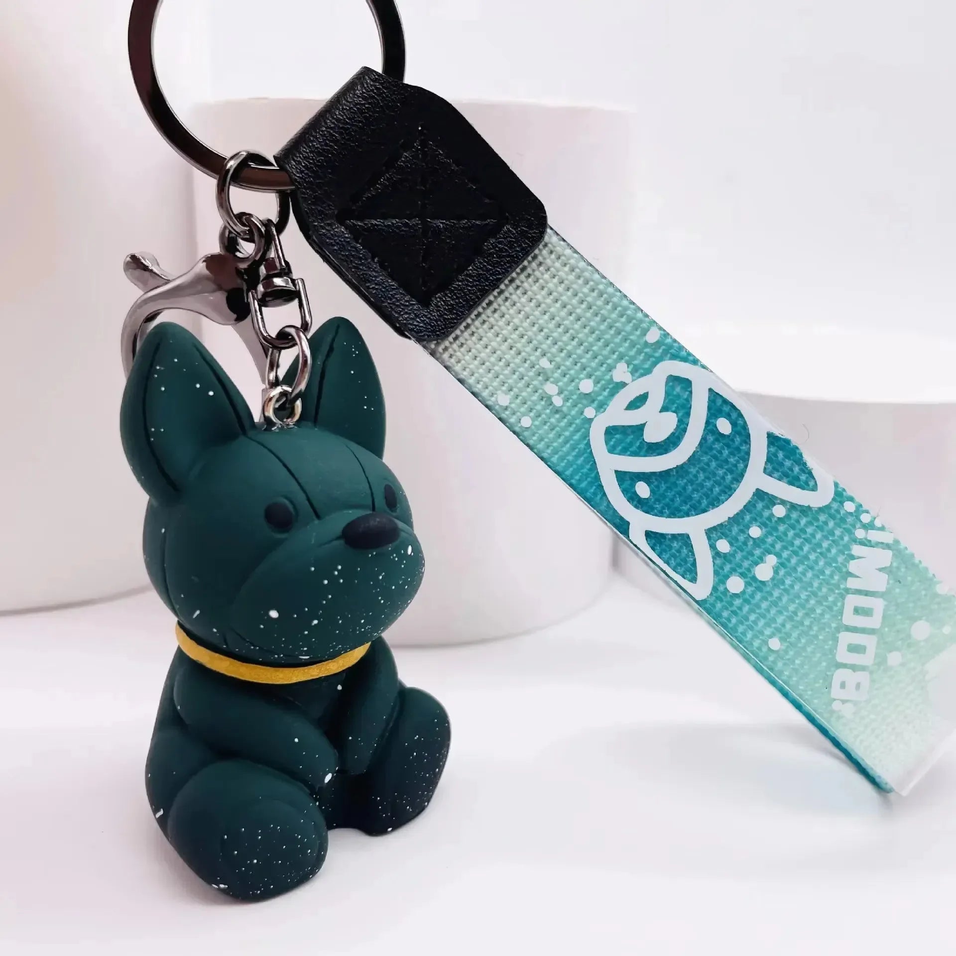 Punk French Bulldog Keychain - Bear Hugs