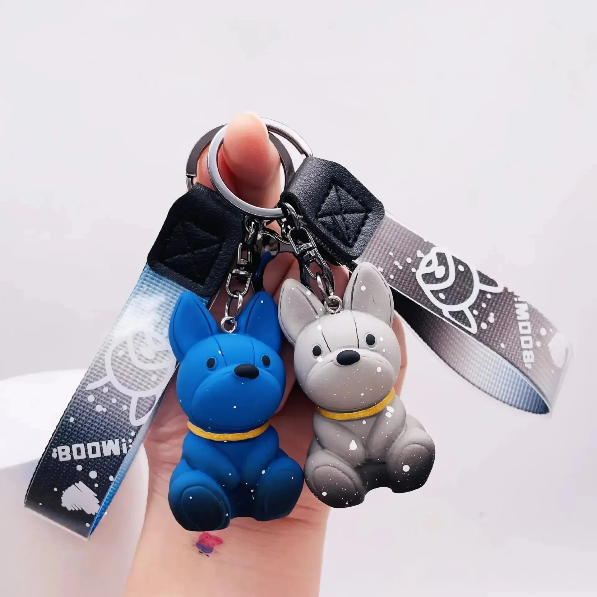 Punk French Bulldog Keychain - Bear Hugs
