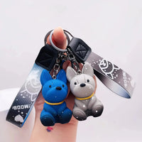 Punk French Bulldog Keychain - Bear Hugs