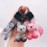 Punk French Bulldog Keychain - Bear Hugs