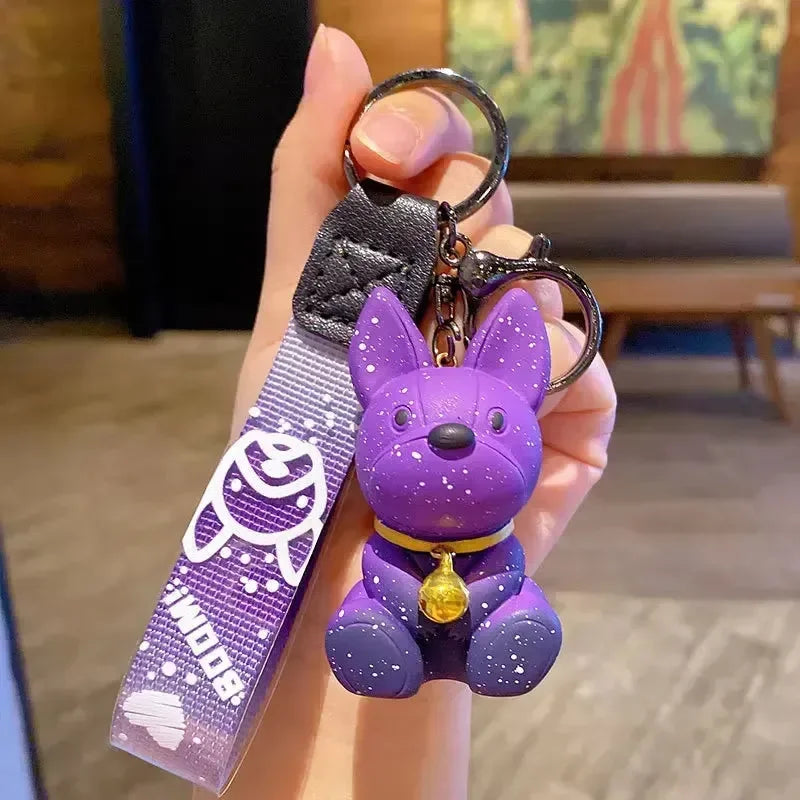 Punk French Bulldog Keychain - Bear Hugs