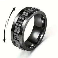 Punk Gear Fidget Rotating Ring - Bear Hugs