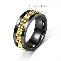 Punk Gear Fidget Rotating Ring - Bear Hugs