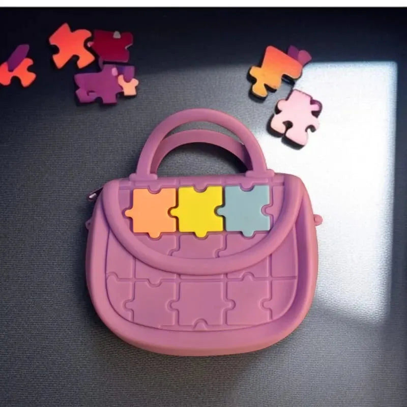 Puzzle Play Silicone Sling Bag - Bear Hugs