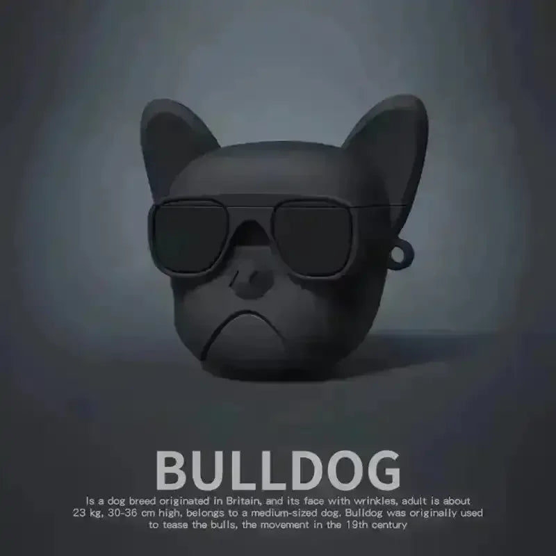 Quirky Bulldog Case (For Airpods) - Bear Hugs